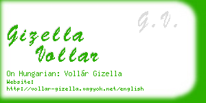 gizella vollar business card