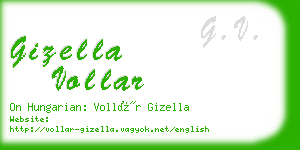 gizella vollar business card